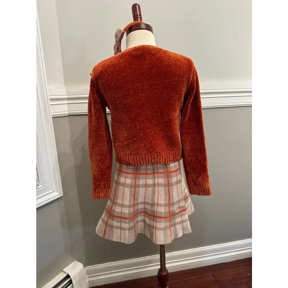 Tommy Bahama | Girls Sweater & Skirt Set with Headband | Size 5/6 (S)